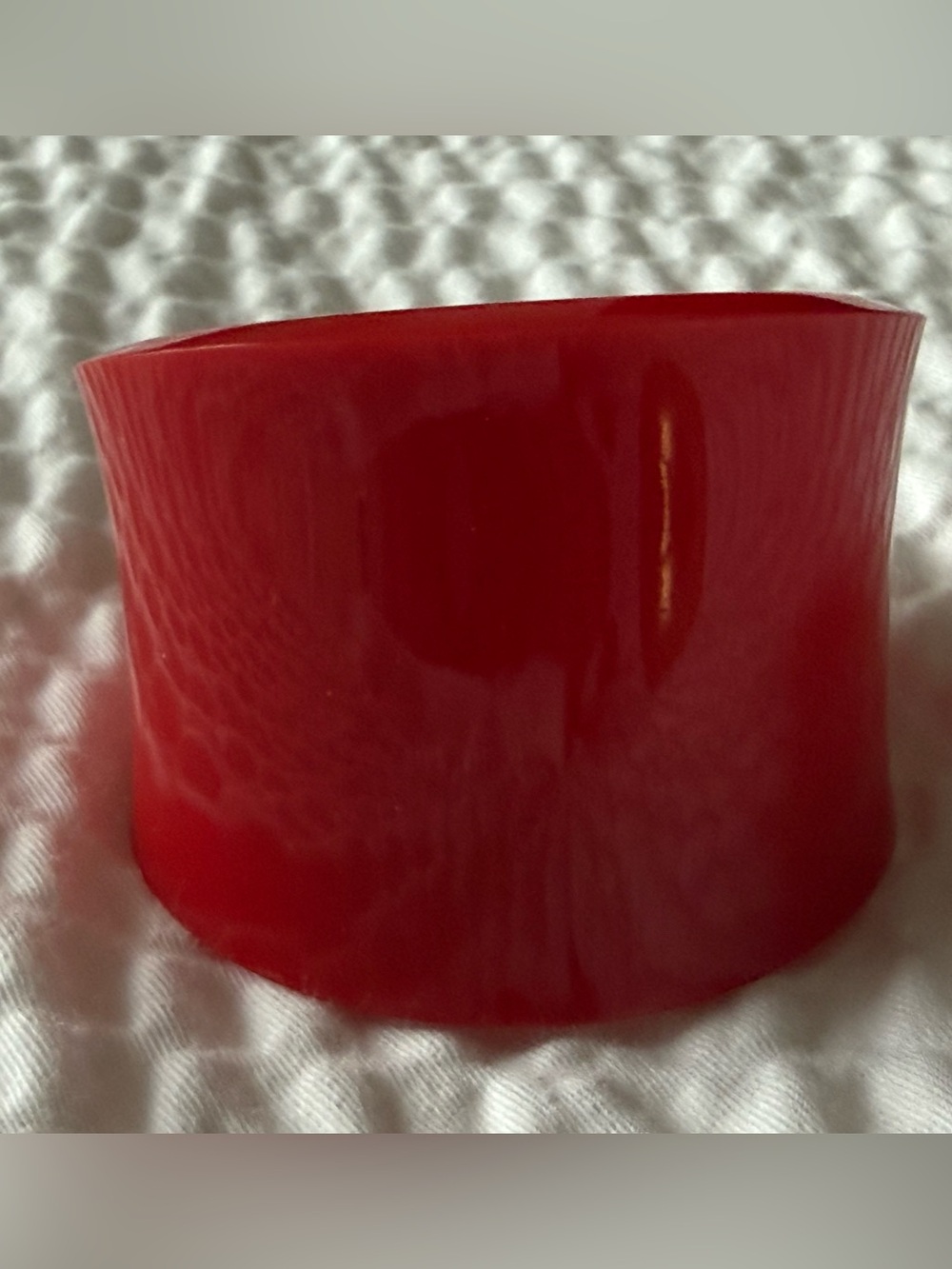 Red Women's Wide Resin Cuff Bracelet Vintage